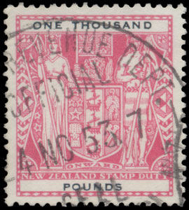 1931 1,000 Pounds Arms (top value)