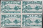 2/- Milford Sound Imperf Proof block of 4